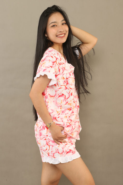 Bộ dún bèo hồng loang